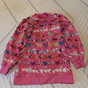 QUEEN OF SPARKLES Pink Sequin Sweatshirt